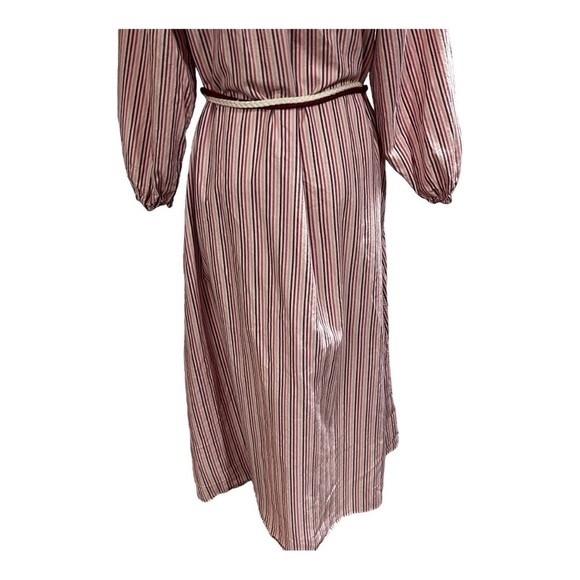 The GREAT Women’s Derby Cotton Oversize Midi Dress In Sunset Stripe 2 Med New - Picture 15 of 15